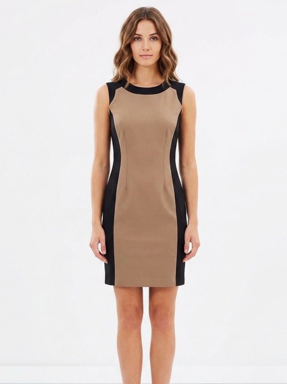 [Calvin Klein] Classic Tan Dress
